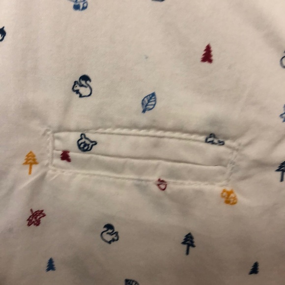 🦊 Woodland creatures baby button up - Picture 4 of 4